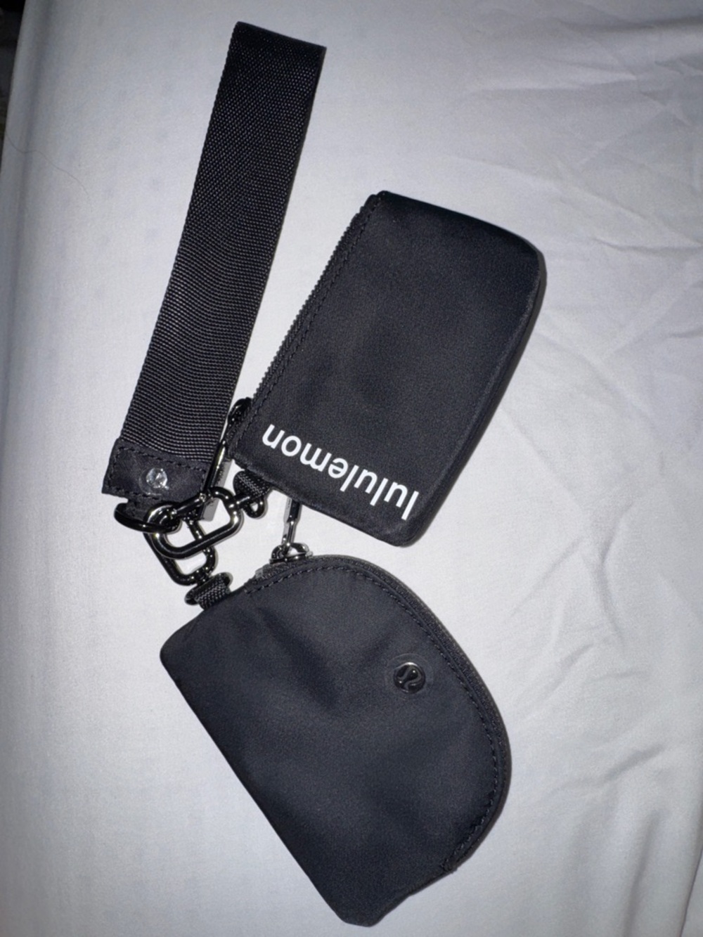 lululemon athletica Black Wristlet Clutch Set